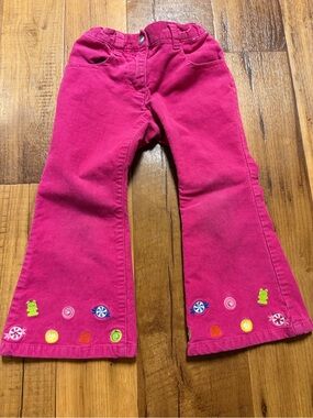 Gymboree Candy Shop Pink Corduroy Flared Pants Size 3